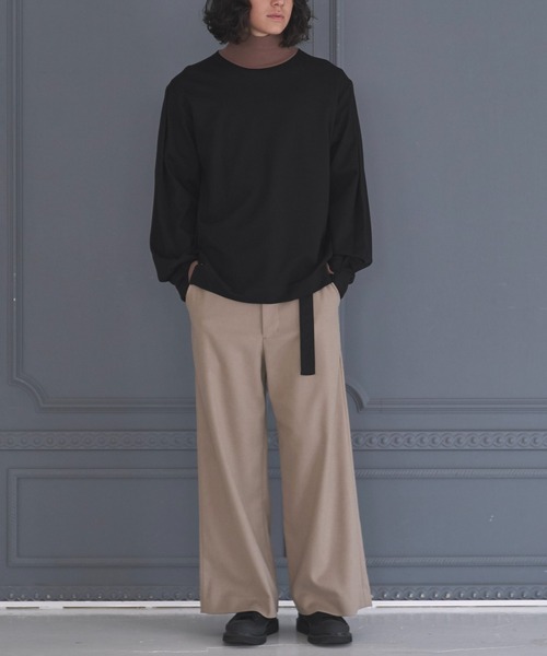 DOOPZ（ドープス）の「TURTLE NECK LONG T / タートルネックロンT（Tシャツ/カットソー・メンズ・ブラック/ネイビー・SMALL/MEDIUM/LARGE）」の12枚目の写真