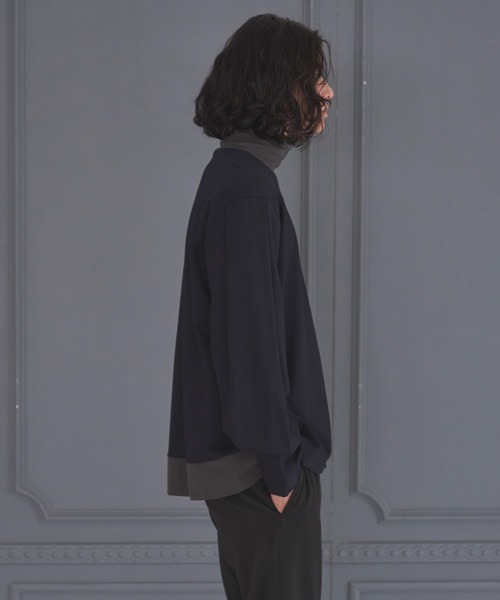 DOOPZ（ドープス）の「TURTLE NECK LONG T / タートルネックロンT（Tシャツ/カットソー・メンズ・ブラック/ネイビー・SMALL/MEDIUM/LARGE）」の18枚目の写真