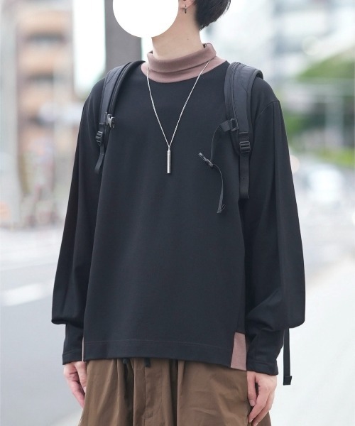 DOOPZ（ドープス）の「TURTLE NECK LONG T / タートルネックロンT（Tシャツ/カットソー・メンズ・ブラック/ネイビー・SMALL/MEDIUM/LARGE）」の22枚目の写真