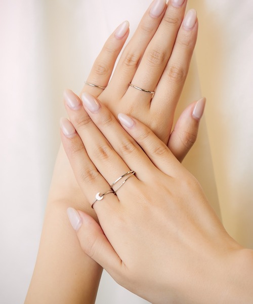 Romansual(ロマンシュアル)の「Romansual/moonリングセット(リング・レディース・シルバー/ゴールド・FREE)」の3枚目の写真