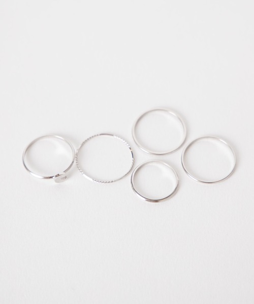 Romansual(ロマンシュアル)の「Romansual/moonリングセット(リング・レディース・シルバー/ゴールド・FREE)」の6枚目の写真