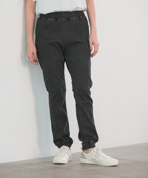 niko and...（ニコアンド）の「[niko and ...JEANS 2021AW]スリムコンフォートデニムパンツ（デニムパンツ・レディース・ブラック/ブルー・MEDIUM/LARGE）」の2枚目の写真