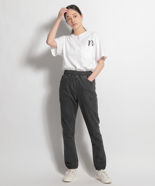 niko and...（ニコアンド）の「[niko and ...JEANS 2021AW]スリムコンフォートデニムパンツ（デニムパンツ・レディース・ブラック/ブルー・MEDIUM/LARGE）」の3枚目の写真