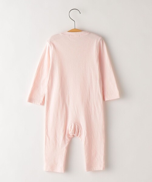 SHIPS(シップス)の「SHIPS KIDS:接結 ロゴ 長袖 ロンパース(ロンパース・キッズ・ナチュラル/ネイビー/ピンク・80/70)」の4枚目の写真