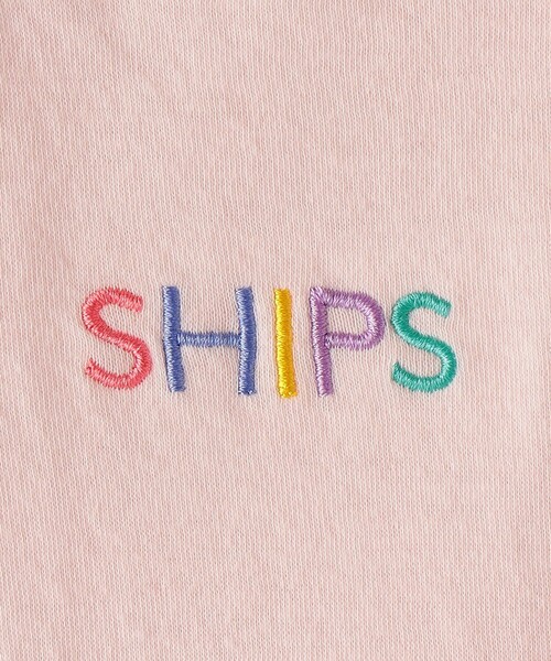 SHIPS(シップス)の「SHIPS KIDS:接結 ロゴ 長袖 ロンパース(ロンパース・キッズ・ナチュラル/ネイビー/ピンク・80/70)」の9枚目の写真