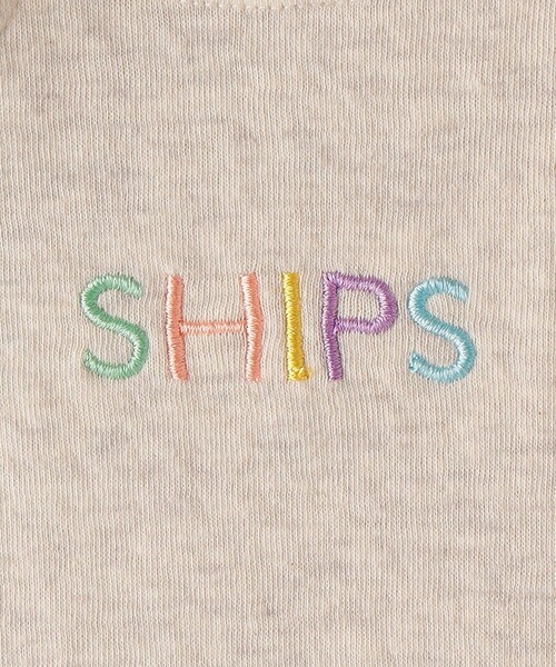 SHIPS(シップス)の「SHIPS KIDS:接結 ロゴ 長袖 ロンパース(ロンパース・キッズ・ナチュラル/ネイビー/ピンク・80/70)」の10枚目の写真
