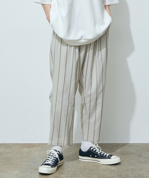 JUNRED（ジュンレッド）の「ハイストレッチリネンイージーパンツ（その他パンツ・メンズ・チャコールグレー/ダークブラウン/ベージュ/ベージュ系その他・LL/M/L）」の4枚目の写真