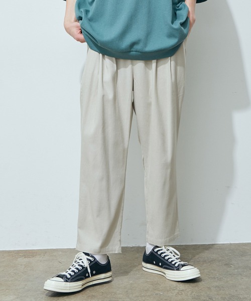 JUNRED（ジュンレッド）の「ハイストレッチリネンイージーパンツ（その他パンツ・メンズ・チャコールグレー/ダークブラウン/ベージュ/ベージュ系その他・LL/M/L）」の9枚目の写真