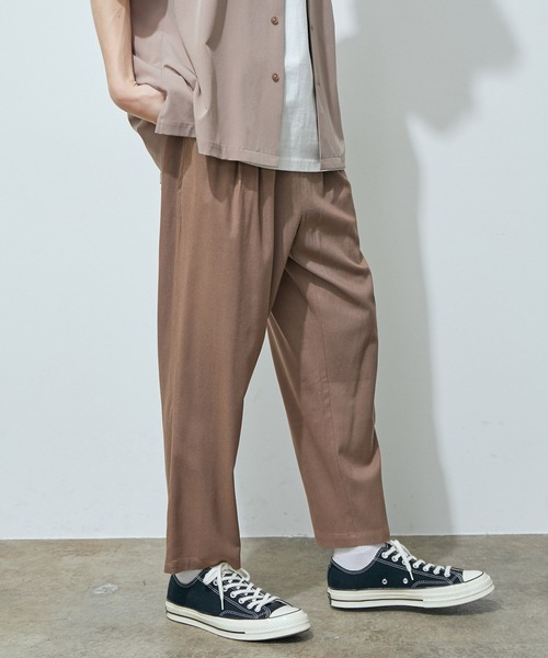 JUNRED（ジュンレッド）の「ハイストレッチリネンイージーパンツ（その他パンツ・メンズ・チャコールグレー/ダークブラウン/ベージュ/ベージュ系その他・LL/M/L）」の12枚目の写真