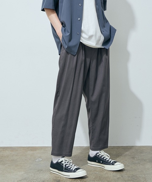 JUNRED（ジュンレッド）の「ハイストレッチリネンイージーパンツ（その他パンツ・メンズ・チャコールグレー/ダークブラウン/ベージュ/ベージュ系その他・LL/M/L）」の13枚目の写真