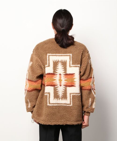 PENDLETON ペンドルトン　ボア フリース カーディガン　ジップ　Vネック セールPENDLETON ⁄ ペンドルトン ボア フリース カーディガン