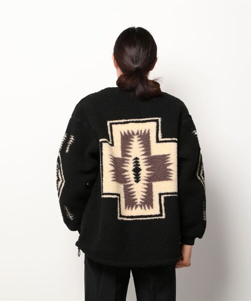 PENDLETON（ペンドルトン）の「【PENDLETON / ペンドルトン】 ボア フリース カーディガン 14755105 MNY（その他アウター・メンズ・ブラック/アイボリー/キャメル・FREE）」の6枚目の写真