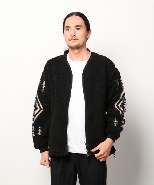 PENDLETON ペンドルトン　ボア フリース カーディガン　ジップ　Vネック セールPENDLETON ⁄ ペンドルトン ボア フリース カーディガン