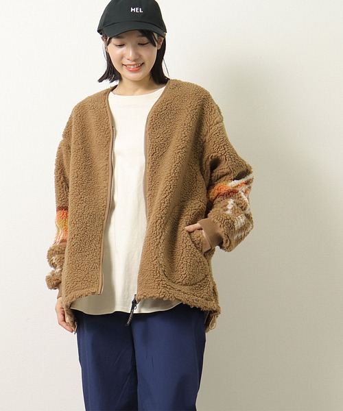 PENDLETON（ペンドルトン）の「【PENDLETON / ペンドルトン】 ボア フリース カーディガン 14755105 MNY（その他アウター・メンズ・ブラック/アイボリー/キャメル・FREE）」の12枚目の写真
