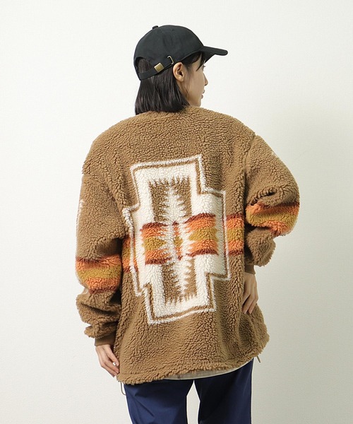PENDLETON（ペンドルトン）の「【PENDLETON / ペンドルトン】 ボア フリース カーディガン 14755105 MNY（その他アウター・メンズ・ブラック/アイボリー/キャメル・FREE）」の17枚目の写真