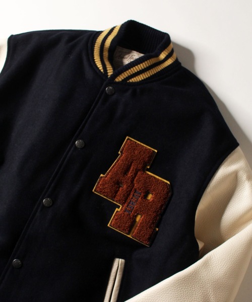 AVIREX（アヴィレックス）の「【WEB&DEPOT限定】スクーカム ヴァーシティ ジャケット / SKOOKUM VARSITY JACKET / アヴィレックス / AVIREX（スタジャン・メンズ・ブラック/ネイビー/ブラウン・MEDIUM/LARGE/X-LARGE/F）」の17枚目の写真