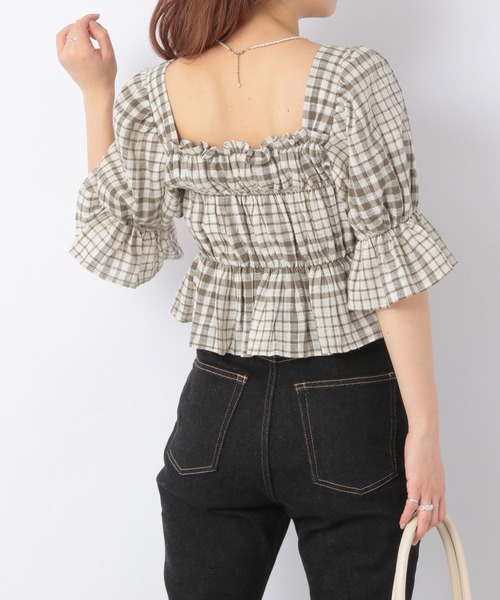 【なつ様✽専用】 トラディショナルウェザーウエア 長袖 ギャザーフリルシャツ SALON adam et rope'（サロン アダム エ ロペ）の「フリル