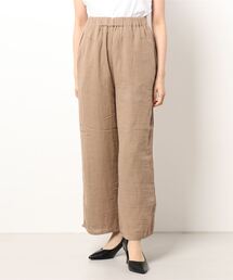 Samansa Mos2 | 綿麻ダブルガーゼリラックスパンツ(その他パンツ)