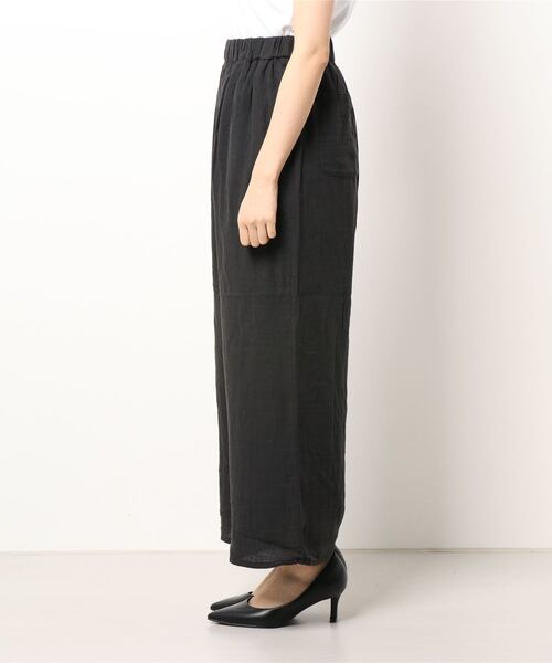 Samansa Mos2（サマンサ モスモス）の「綿麻ダブルガーゼリラックスパンツ（その他パンツ・レディース・ベージュ/オレンジ/ブラック・ﾌﾘ-）」の5枚目の写真