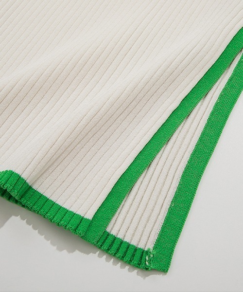 Fano Studios(ファノ ストゥディオズ)の「【Fano Studios】Contrast piping rib knit FX21S286(ニット/セーター・レディース・ホワイト・S/M/L)」の15枚目の写真