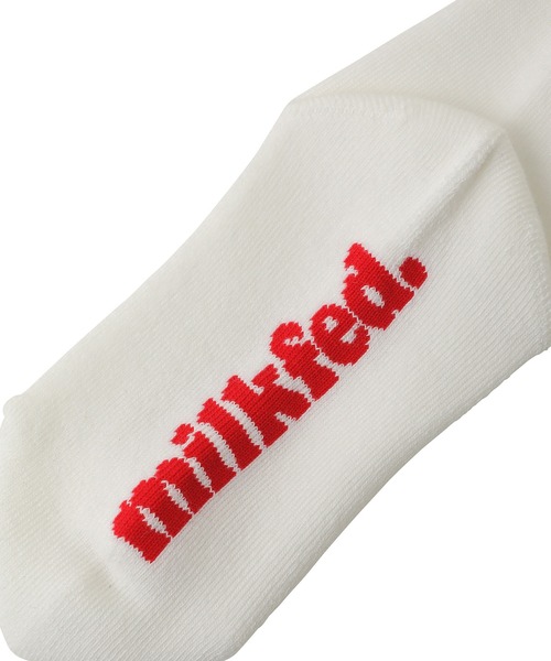MILKFED.(ミルクフェド)の「CHERRY EMBROIDERY SOCKS(ソックス/靴下・レディース・ホワイト/ブラック/アッシュ・ONE SIZE)」の6枚目の写真