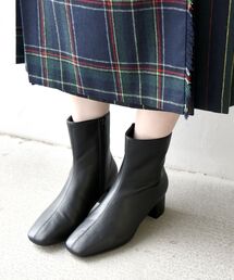 SHIPS any | SHIPS any: スクエアトゥ ヒール ショートブーツ◇(ブーツ)
