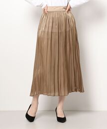 alcali | エアメタルサテンプリーツスカート(スカート)