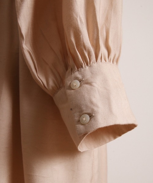 Cookie Chocolate（クッキーチョコレート）の「ギャザーティアードワンピース（ワンピース・レディース・ミント/ライトベージュ・M）」の4枚目の写真