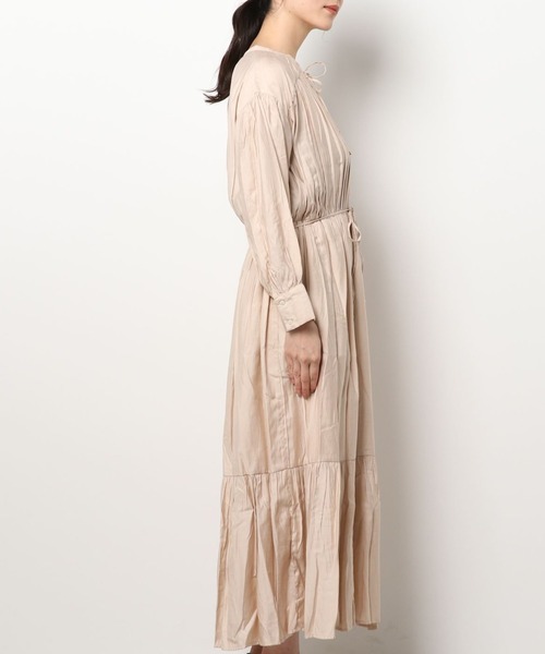 Cookie Chocolate（クッキーチョコレート）の「ギャザーティアードワンピース（ワンピース・レディース・ミント/ライトベージュ・M）」の7枚目の写真