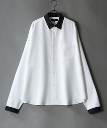 SITRY(�V�g���[)��SITRY Oversize Drop shoulder Regular collar shirt/�ʒ� �r�b�O�V���G�b�g  �h���[�v�c�C��  ���M�����[�J���[�V���c(�V���c/�u���E�X)