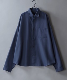 2026AW新色追加 SITRY Oversize Drop shoulder Regular collar shirt/別注 ビッグシルエット  ドレープツイル  レギュラーカラーシャツ