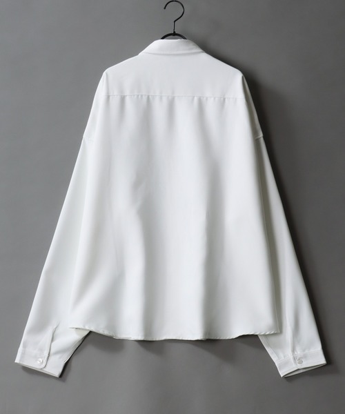 セール】SITRY Oversize Drop shoulder Regular collar shirt