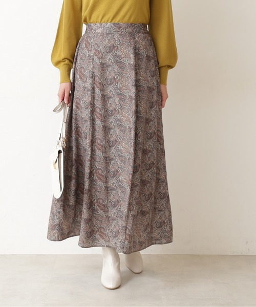 NATURAL BEAUTY BASIC（ナチュラルビューティーベーシック）の「ペイズリープリントスカート/0171220980（スカート・レディース・ベージュ系その他/ブルー系その他6・MEDIUM/SMALL）」の6枚目の写真