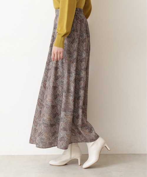 NATURAL BEAUTY BASIC（ナチュラルビューティーベーシック）の「ペイズリープリントスカート/0171220980（スカート・レディース・ベージュ系その他/ブルー系その他6・MEDIUM/SMALL）」の8枚目の写真