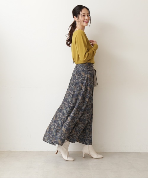 NATURAL BEAUTY BASIC（ナチュラルビューティーベーシック）の「ペイズリープリントスカート/0171220980（スカート・レディース・ベージュ系その他/ブルー系その他6・MEDIUM/SMALL）」の15枚目の写真