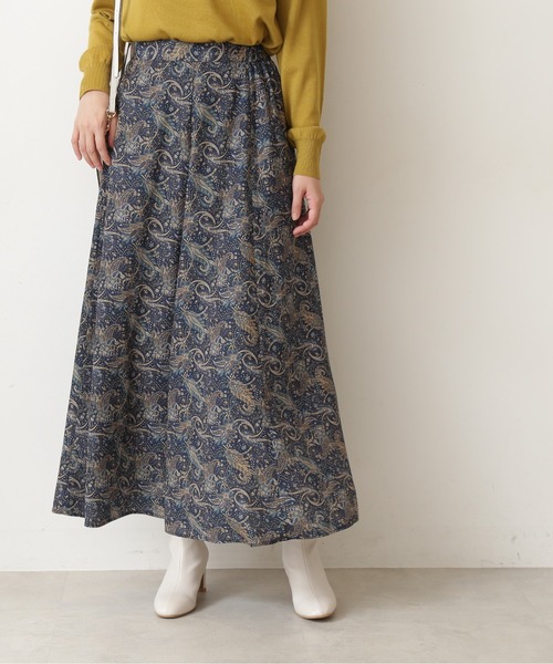 NATURAL BEAUTY BASIC（ナチュラルビューティーベーシック）の「ペイズリープリントスカート/0171220980（スカート・レディース・ベージュ系その他/ブルー系その他6・MEDIUM/SMALL）」の17枚目の写真