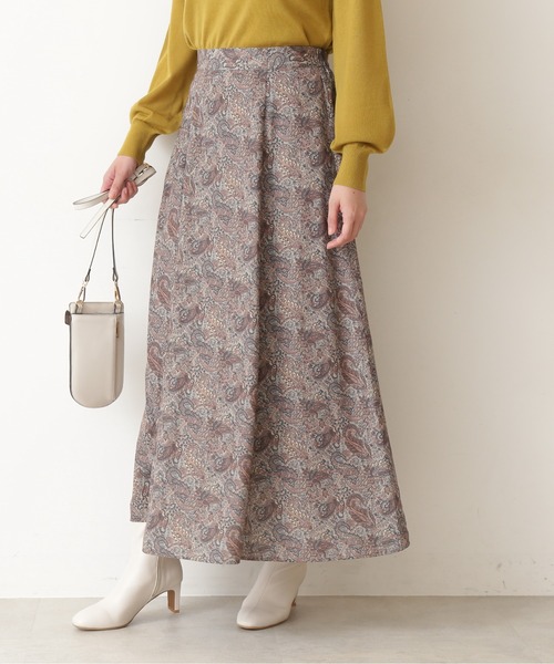 NATURAL BEAUTY BASIC（ナチュラルビューティーベーシック）の「ペイズリープリントスカート/0171220980（スカート・レディース・ベージュ系その他/ブルー系その他6・MEDIUM/SMALL）」の21枚目の写真
