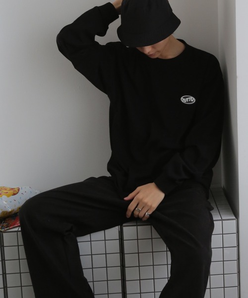 TUTTU（トゥトゥ）の「TUTTUオリジナルグラフィック ビックシルエット ロングスリーブTシャツ（Tシャツ/カットソー・メンズ・ダークグリーン/ブラック系その他/ホワイト/アイボリー/ホワイト系その他2/ブルー/チャコール/ブラック/ホワイト系その他/ホワイト系その他3・M/L）」の6枚目の写真