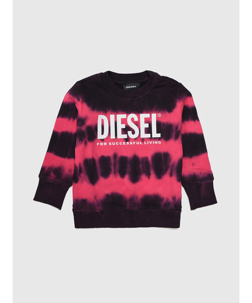 DIESEL KID ベビー スウェット ロゴ タイダイ クルーネック