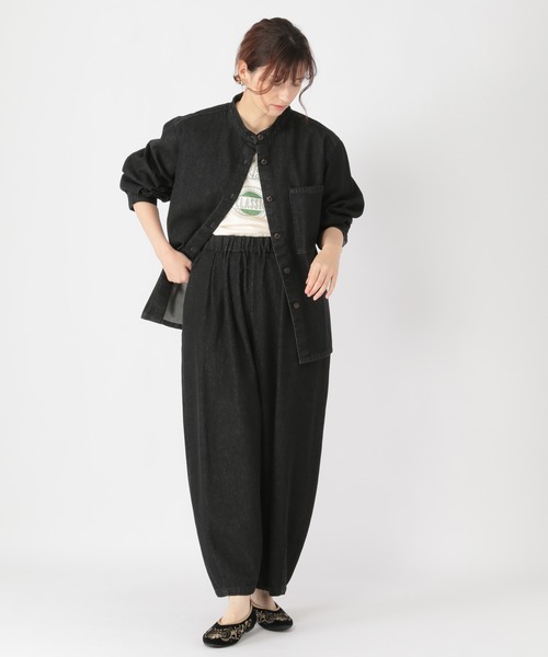 studio CLIP（スタディオクリップ）の「[10/6instaLIVE着用]デニムシャツブルゾン（ブルゾン・レディース・ブラック/ライトグレー/インディゴブルー・FREE）」の17枚目の写真