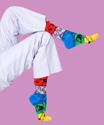 Happy Socks | 【Limited】Happy Socks × Disney Colorful Friends レディース メンズ クルーソックス 14211011(ソックス/靴下)