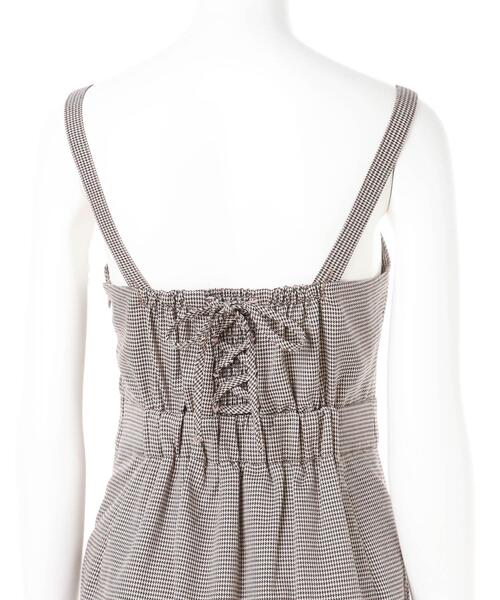 INGNI（イング）の「千鳥格子柄マーメイド／ジャンスカ（ジャンパースカート・レディース・ホワイト系5/ブラウン系9・M）」の7枚目の写真