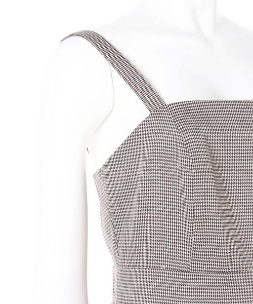 INGNI（イング）の「千鳥格子柄マーメイド／ジャンスカ（ジャンパースカート・レディース・ホワイト系5/ブラウン系9・M）」の8枚目の写真