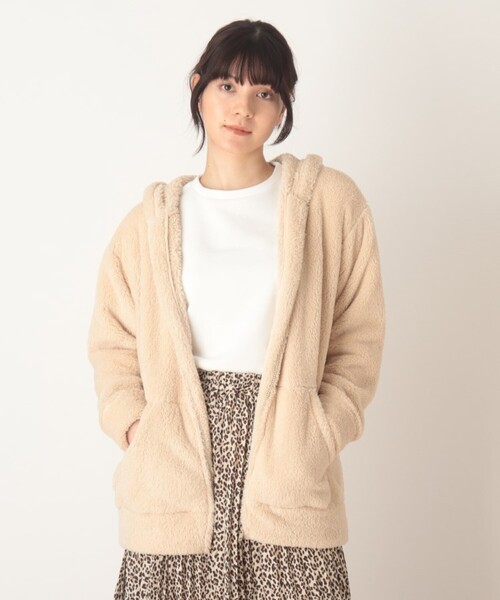 Cutie Blonde（キューティーブロンド）の「◆【S-L】ボアフードパーカー（パーカー・レディース・ナチュラル/ピンク系/ブラック・02/03/01）」の15枚目の写真