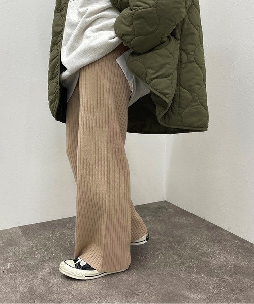 apres jour mignon(アプレジュールミニョン)の「リブニットパンツ【ZOZOTOWN限定アイテム】(その他パンツ・レディース・ダークブルー/グリーン/オレンジ/ブラック/ライトベージュ/モカ・MEDIUM/SMALL/X-LARGE)」の22枚目の写真