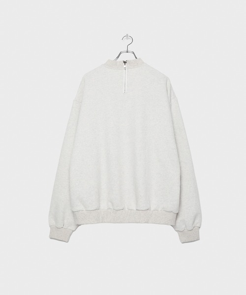LEGENDA（レジェンダ）の「ブラッシュト モックネック スウェットシャツ ＊（スウェット・レディース・ブルー/アイボリー/チャコールアッシュ・FREE）」の7枚目の写真