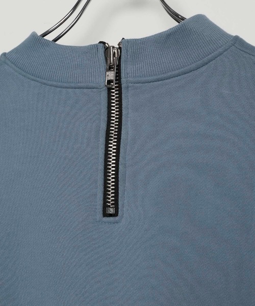 LEGENDA（レジェンダ）の「ブラッシュト モックネック スウェットシャツ ＊（スウェット・レディース・ブルー/アイボリー/チャコールアッシュ・FREE）」の8枚目の写真