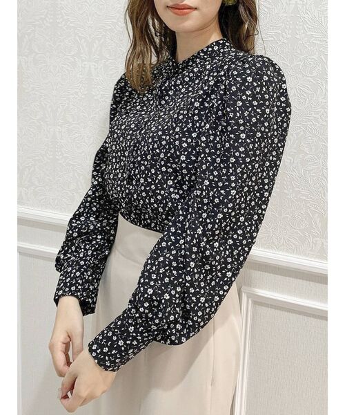 dazzlin（ダズリン）の「ケープカラー付ピンタックブラウス（シャツ/ブラウス・レディース・ブラウン/ベージュ/オフホワイト/ブラック・FREE）」の20枚目の写真