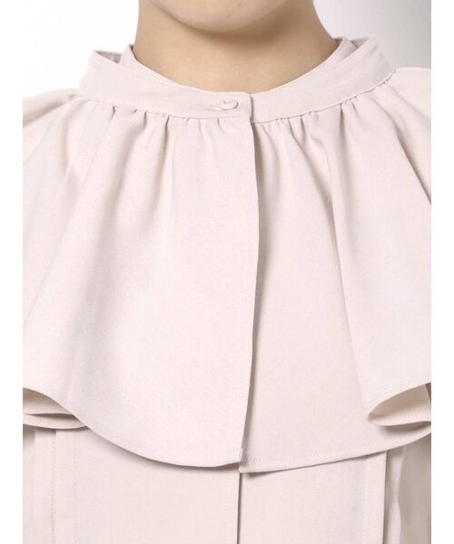 dazzlin（ダズリン）の「ケープカラー付ピンタックブラウス（シャツ/ブラウス・レディース・ブラウン/ベージュ/オフホワイト/ブラック・FREE）」の14枚目の写真