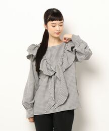 ラッフルフリルブラウス[C5749]